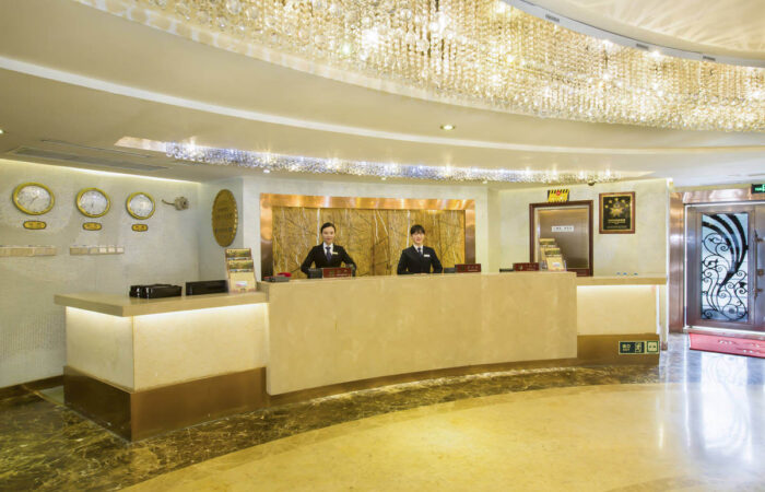 Front desk on China Goddess 1 Cruise Ship